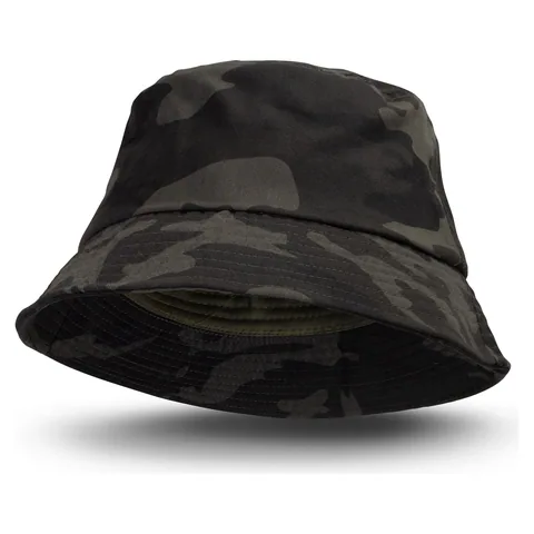Camouflage Bucket Hat in black
