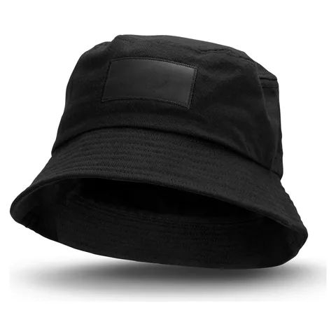 Bucket Hat with Patch black