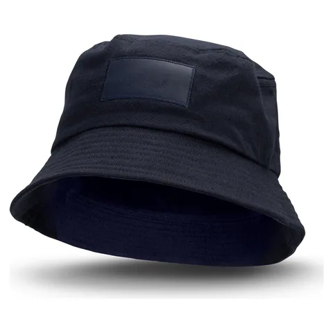 Bucket Hat with Patch in blue