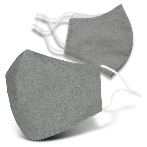 Linen Face Mask grey