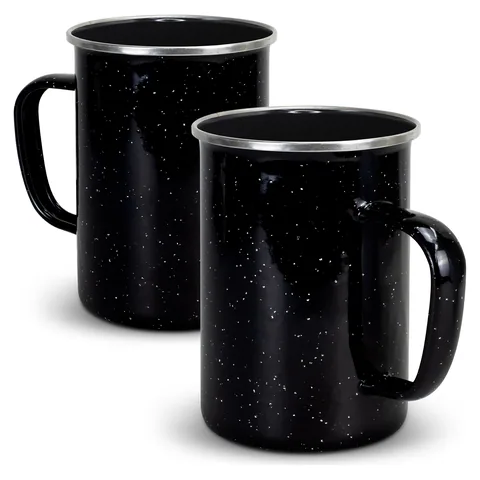 Bendigo Enamel Mug - 600ml black