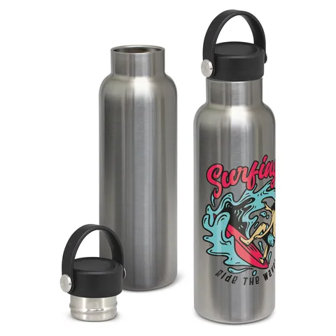 Nomad Vacuum Bottle Stainless - Carry Lid