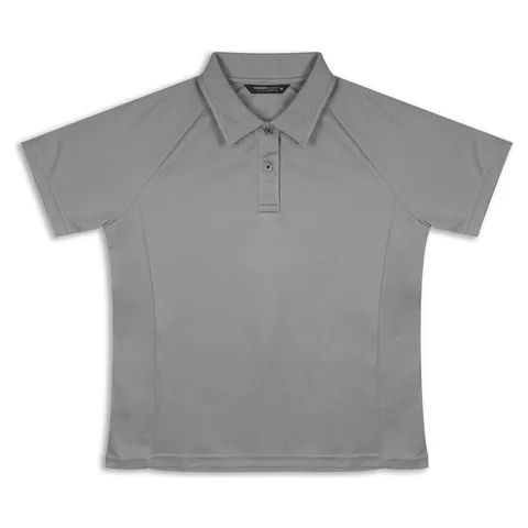 TRENDSWEAR Ace Performance Women's Polo in grey