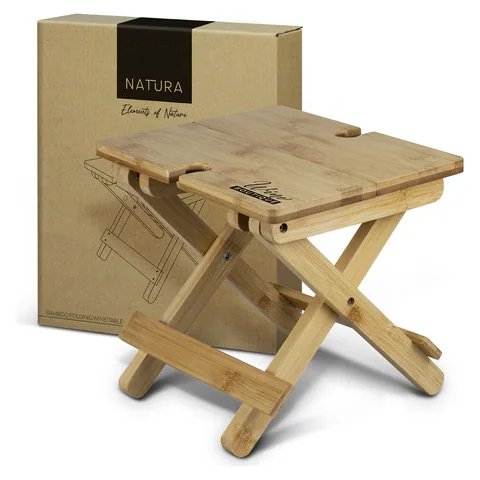 NATURA Bamboo Folding Wine Table