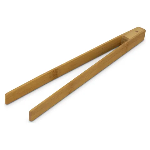NATURA Bamboo Serving Tongs in natural