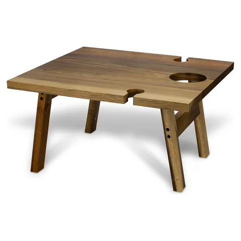 Keepsake Folding Wine Table in natural