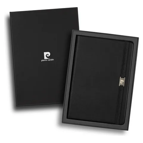 Pierre Cardin Nouvelle Notebook Gift Set in black
