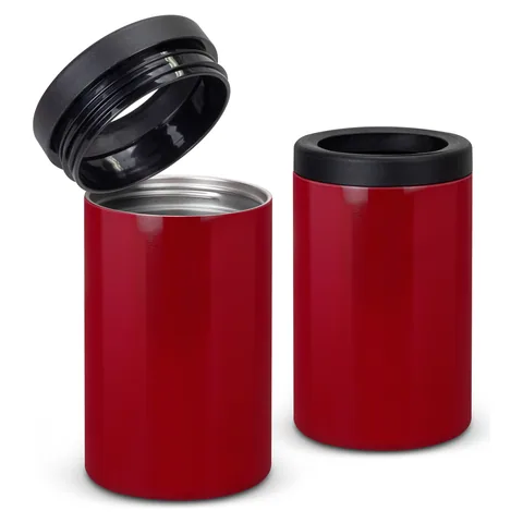 Brewski Vacuum Stubby Cooler red