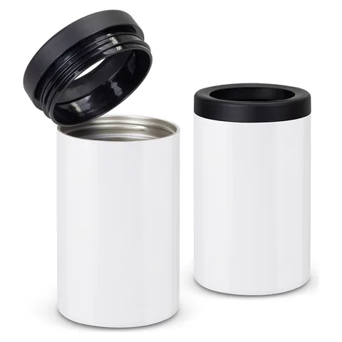 Brewski Vacuum Stubby Cooler white