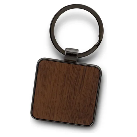 Santo Key Ring - Square in gunmetal