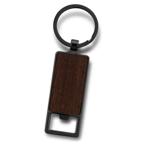 Santo Bottle Opener Key Ring in gunmetal