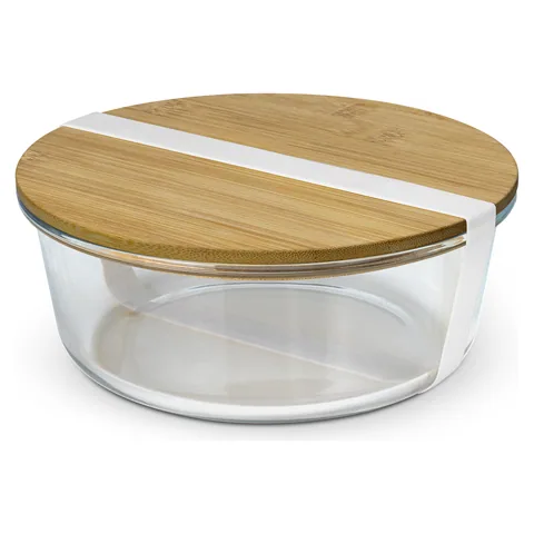 NATURA Iris Glass Food Container in natural