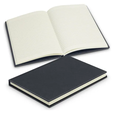 Recycled Cotton Hard Cover Notebook in blue