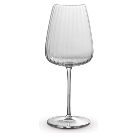 Luigi Bormioli Optica Chardonnay Glass in clear