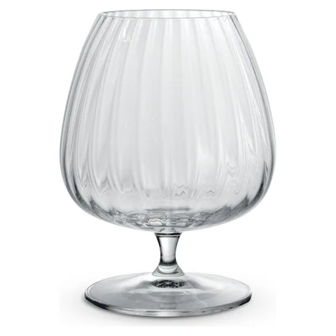 Luigi Bormioli Optica Cognac Glass in clear