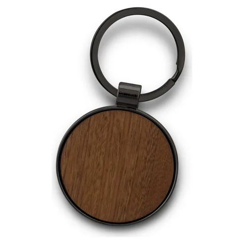 Santo Key Ring - Round in gunmetal