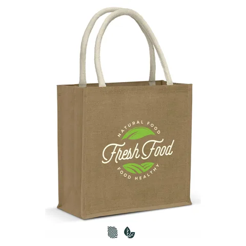 Monza Starch Jute Tote Bag
