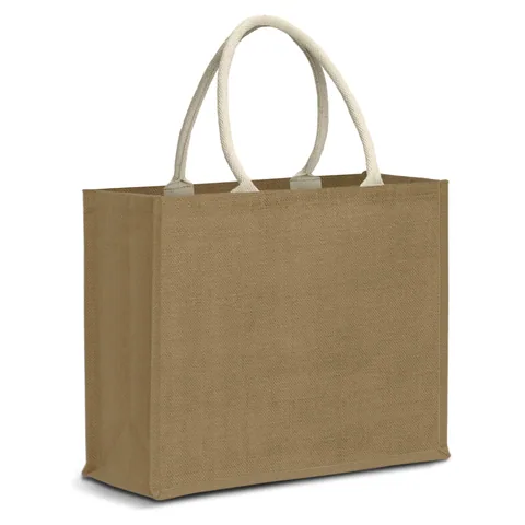 Modena Starch Jute Tote Bag in natural