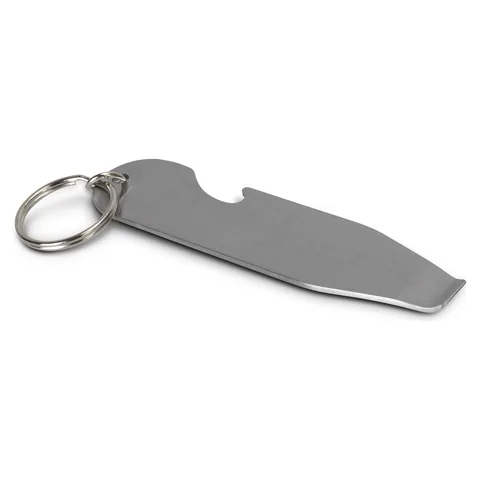 Paint Tin and Bottle Opener Key Ring in silver