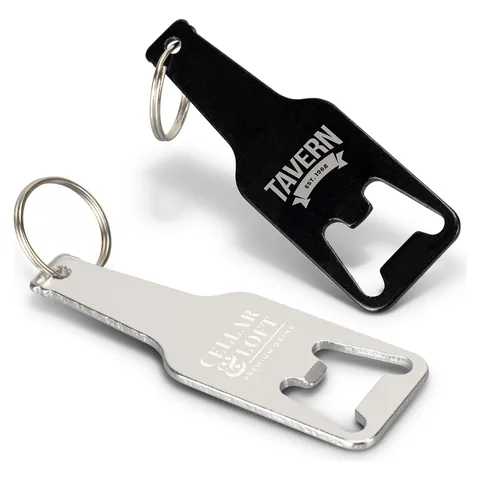 Beverage Bottle Opener Key Ring