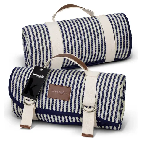 Keepsake Picnic Blanket in blue