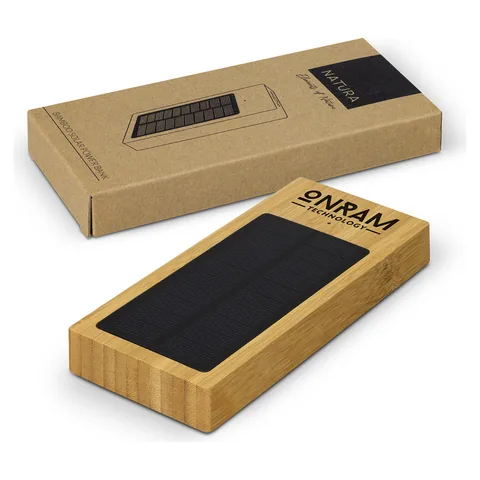 NATURA Bamboo Solar Power Bank