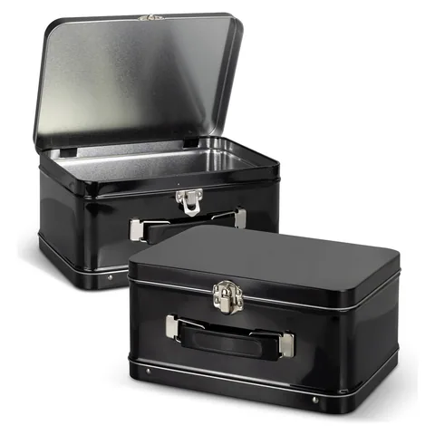 Tin Lunch Box black