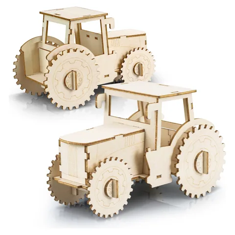 BRANDCRAFT Tractor Wooden Model in natural