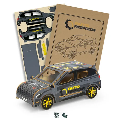 BRANDCRAFT Hatchback Car Wooden Model