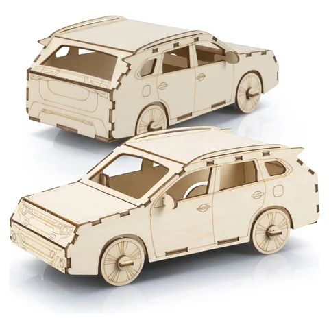BRANDCRAFT SUV Wooden Model in natural