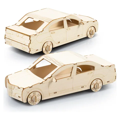 BRANDCRAFT Sedan Car Wooden Model in natural