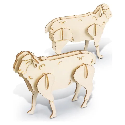 BRANDCRAFT Sheep Wooden Model in natural