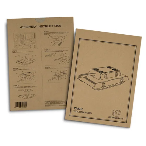 BRANDCRAFT Tank Wooden Model in natural