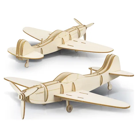 BRANDCRAFT Spitfire Wooden Model in natural
