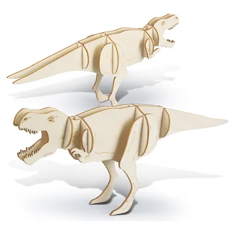 BRANDCRAFT Tyrannosaurus Rex Wooden Model in natural