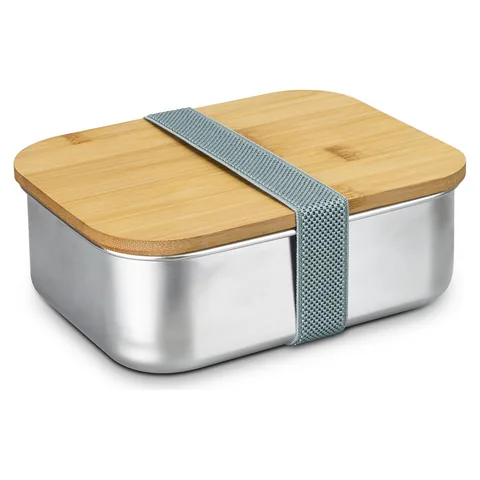NATURA Stainless Steel Lunch Box in natural