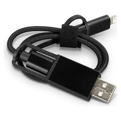 Braided Charging Cable in black