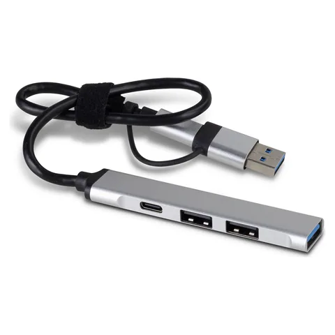 Megabyte USB Hub in silver