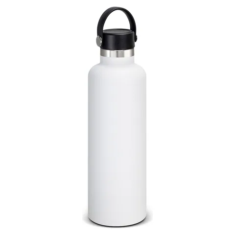 Nomad Vacuum Bottle 1L - Carry Lid in white