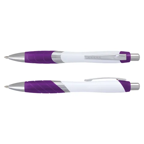Borg Pen - White Barrel purple