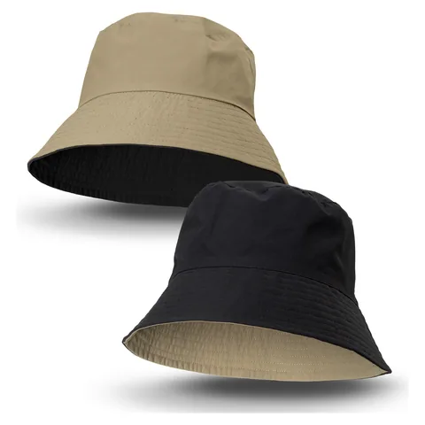 Reversible Ripstop Bucket Hat in brown