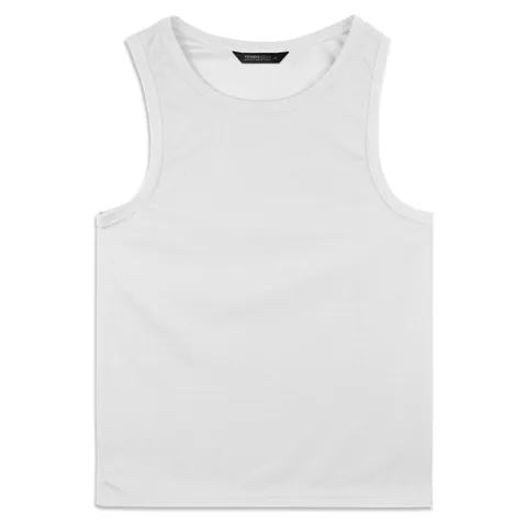 TRENDSWEAR Agility Mens Sports Tank Top in white