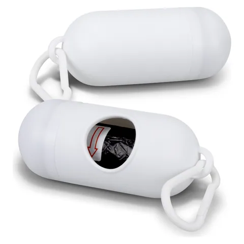 Pet Bag Dispenser in white