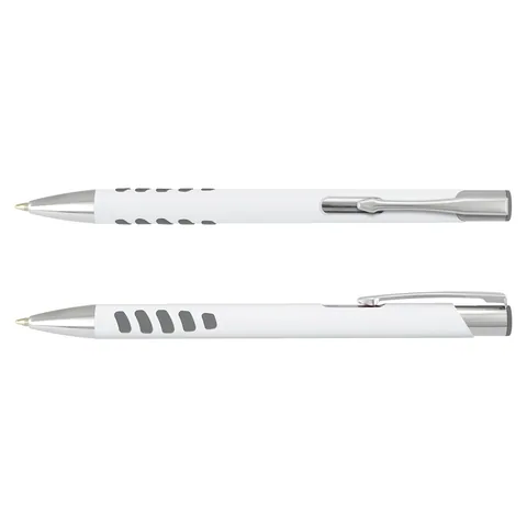 Panama Grip Pen - White Barrel in grey