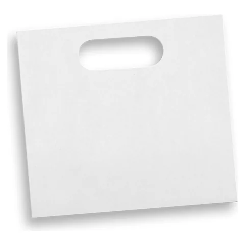Medium Die Cut Paper Bag Landscape white