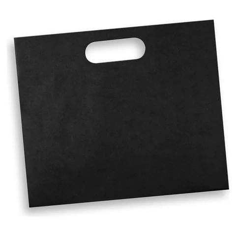 Large Die Cut Paper Bag Landscape black