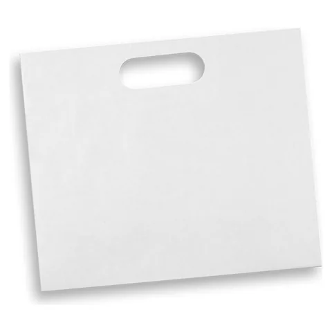 Large Die Cut Paper Bag Landscape white