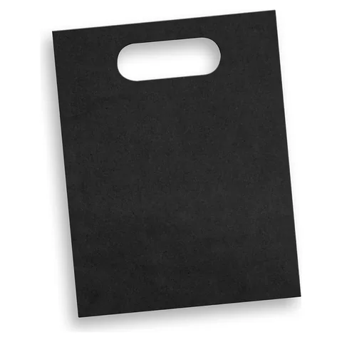 Medium Die Cut Paper Bag Portrait black