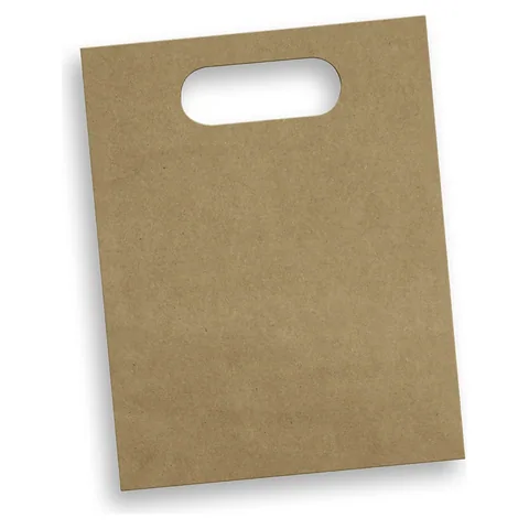 Medium Die Cut Paper Bag Portrait in natural