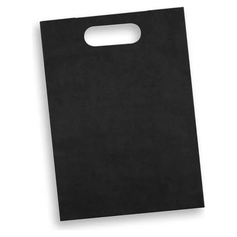 Large Die Cut Paper Bag Portrait black